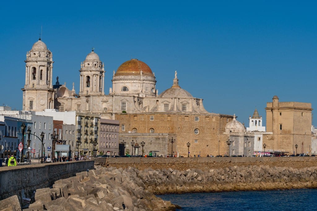 Cádiz Cathedral and the coast