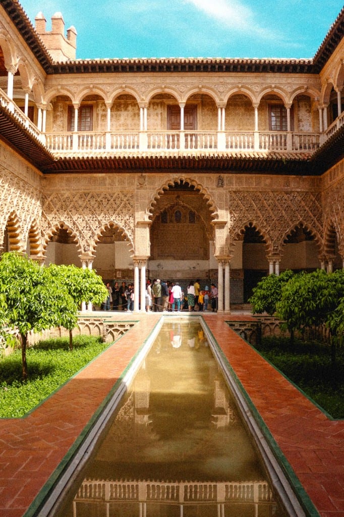 Courtyard at the Real Alcázar of Seville