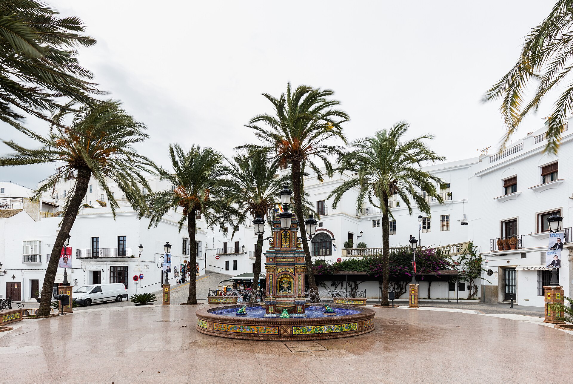 Whitewashed hill town in Andalusia's White Villages